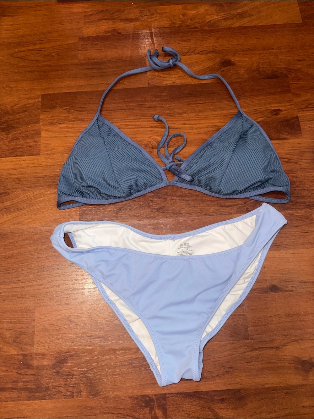 Light Blue Women’s Bikini Set - Two-Piece Swimwear